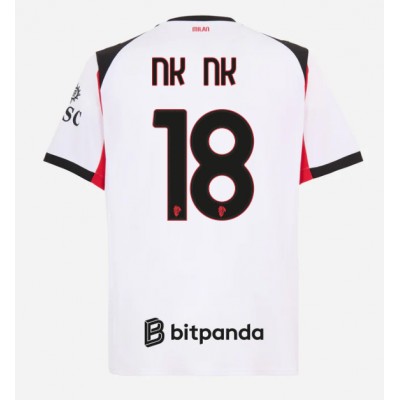 Fotballdrakt Herre AC Milan Christopher Nkunku #18 Bortedrakt 2025-26 Kortermet Fotballdrakt Herre AC Milan Christopher Nkunku #18 Bortedrakt 2025-26 Kortermet